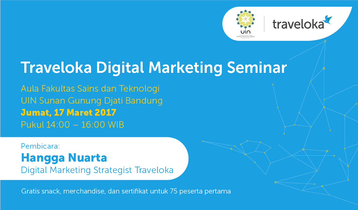 Jurusan Informatika dan Traveloka Menyelenggarakan Sharing Digital Marketing Jurusan Informatika dan Traveloka Menyelenggarakan Sharing Digital Marketing