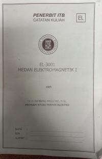 Image of EL-3001 Medan Elektromagnetik Catatan Kuliah